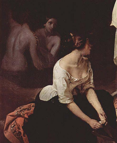 Francesco Hayez Bad der Nymphen, Detail